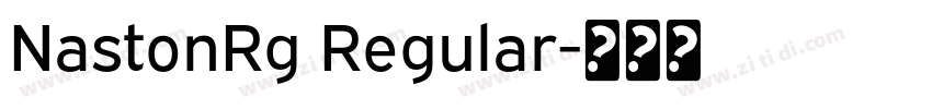 NastonRg Regular字体转换